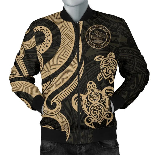 Palau Bomber Jacket - Gold Tentacle Turtle