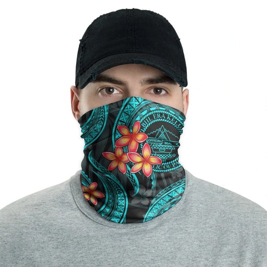 Palau Neck Gaiter - Plumeria Turquoise