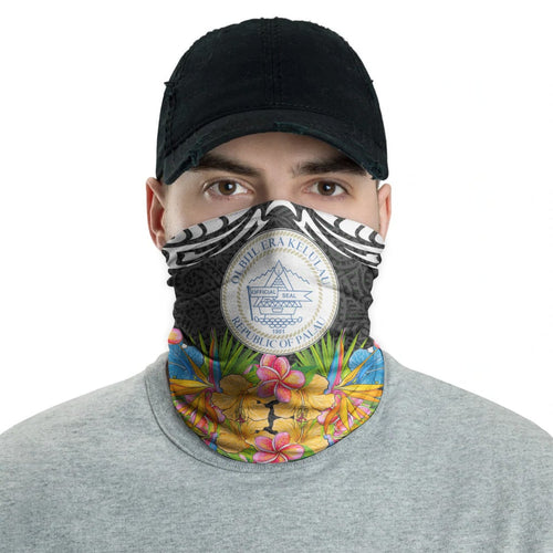 Palau Neck Gaiter - Tribal Floral Pattern
