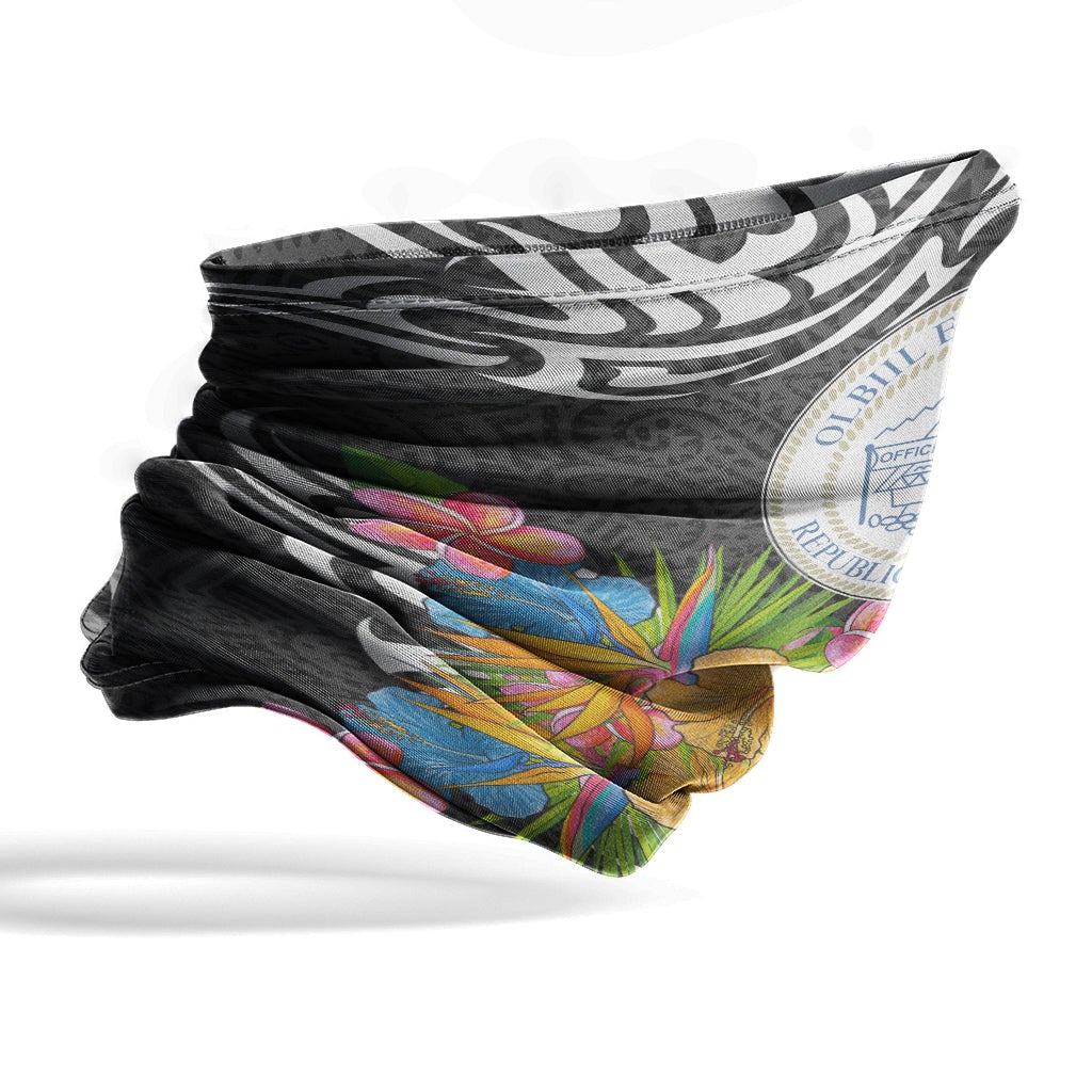 Palau Neck Gaiter - Tribal Floral Pattern