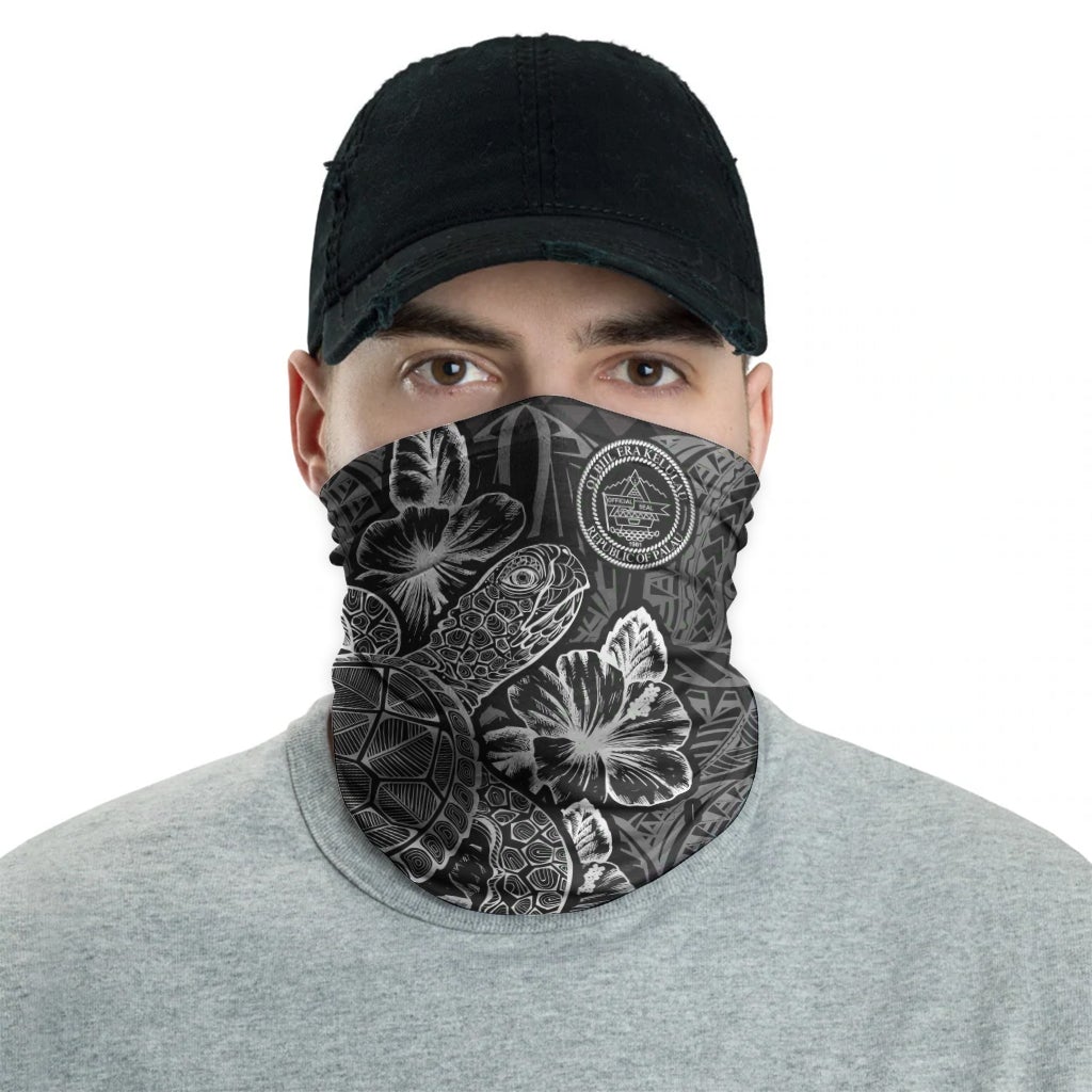 Palau Neck Gaiter - Turtle Hibiscus Black