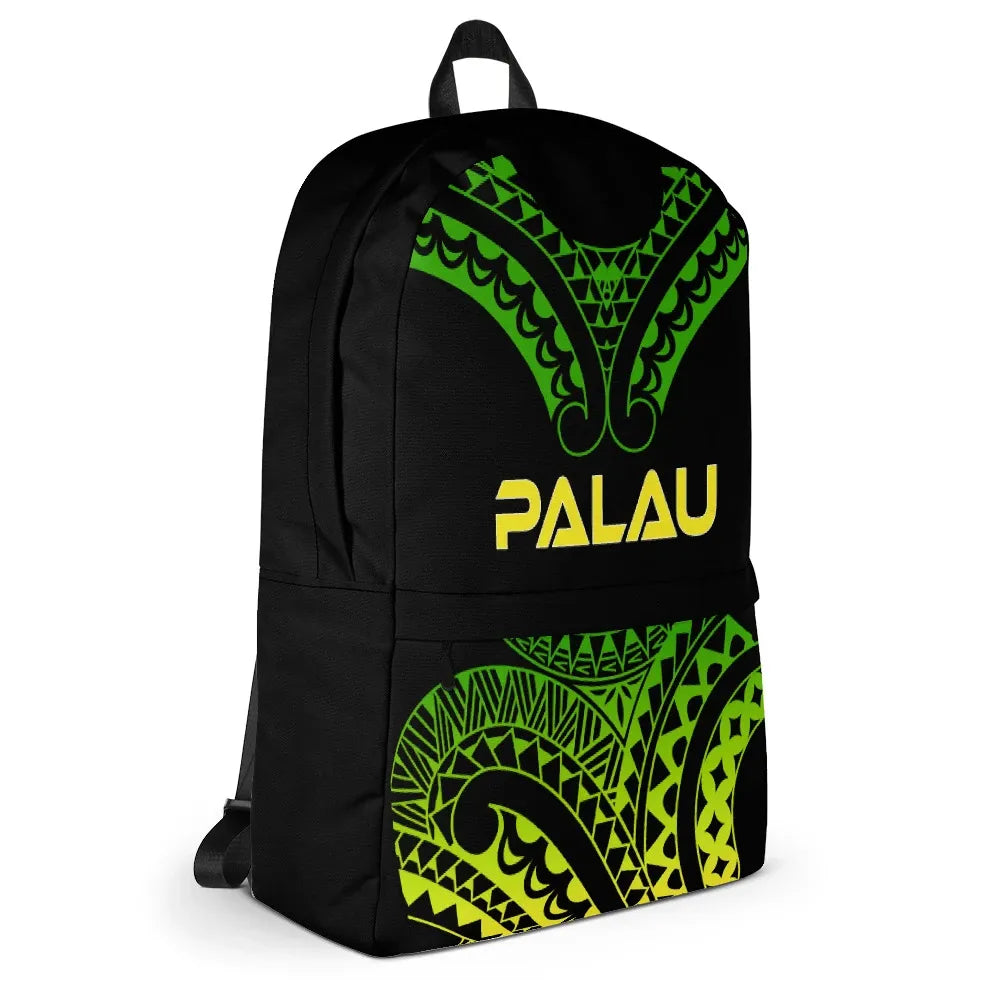 Palau Polynesian Backpack - Reggae Tribal Pattern