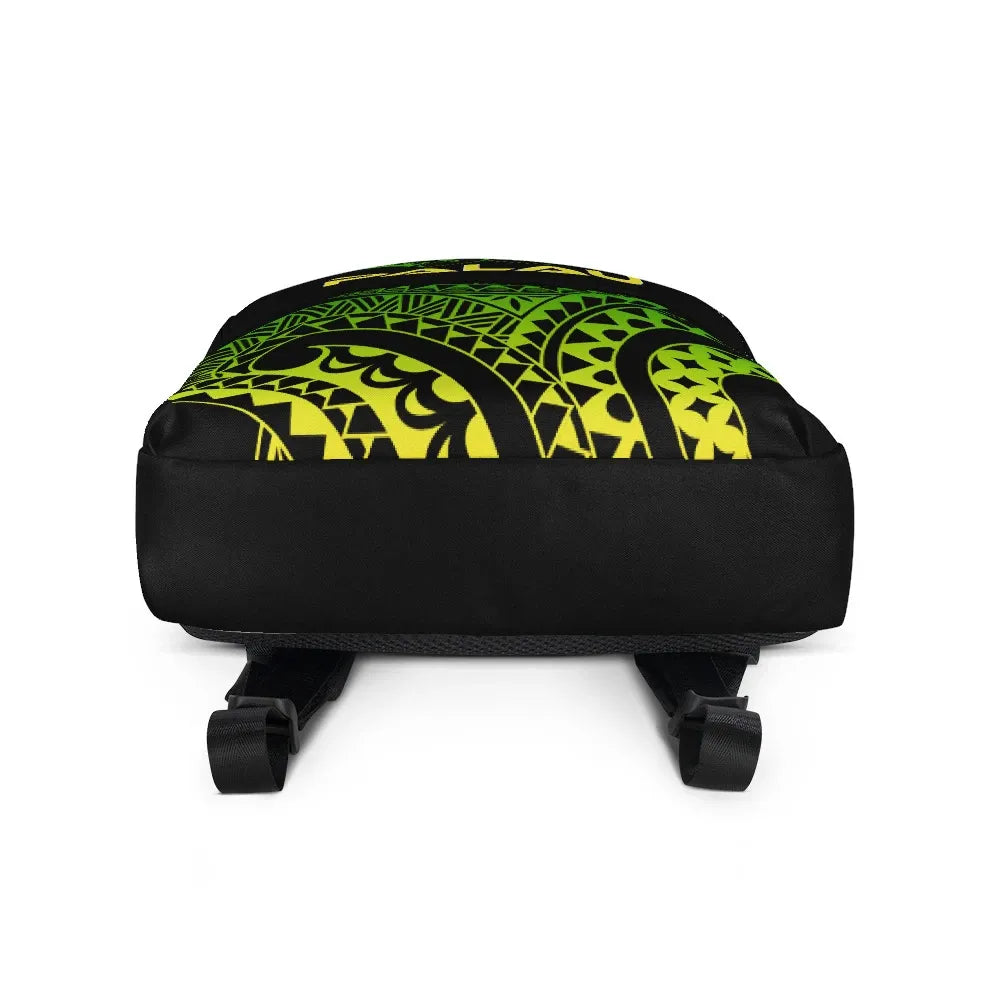 Palau Polynesian Backpack - Reggae Tribal Pattern