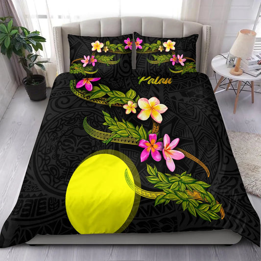 Palau Polynesian Bedding Set - Plumeria Tribal