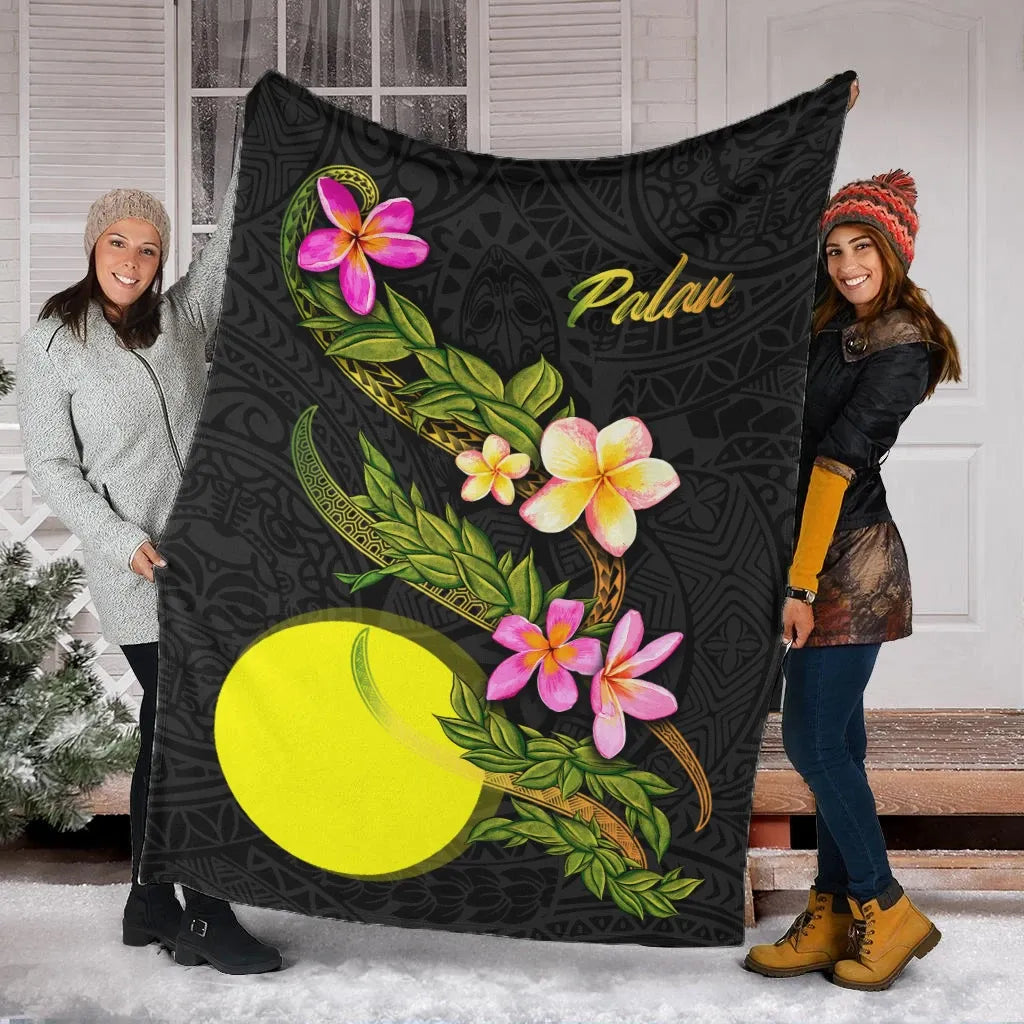 Palau Polynesian Blanket - Plumeria Tribal