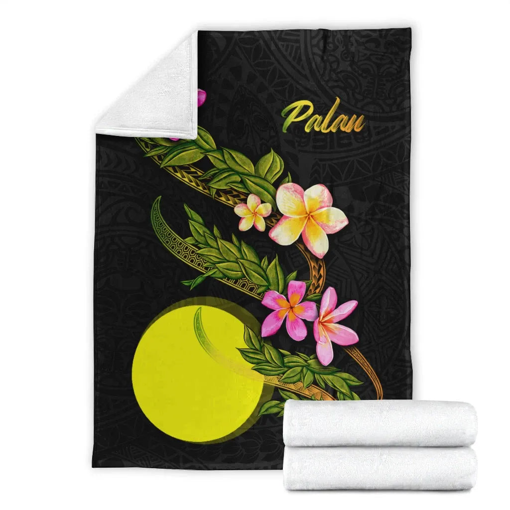 Palau Polynesian Blanket - Plumeria Tribal