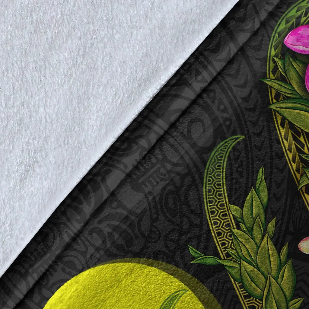 Palau Polynesian Blanket - Plumeria Tribal