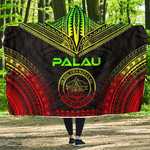 Palau Polynesian Chief Hooded Blanket - Reggae Version