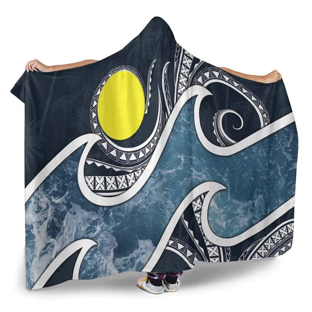Palau Polynesian Hooded Blanket - Ocean Style