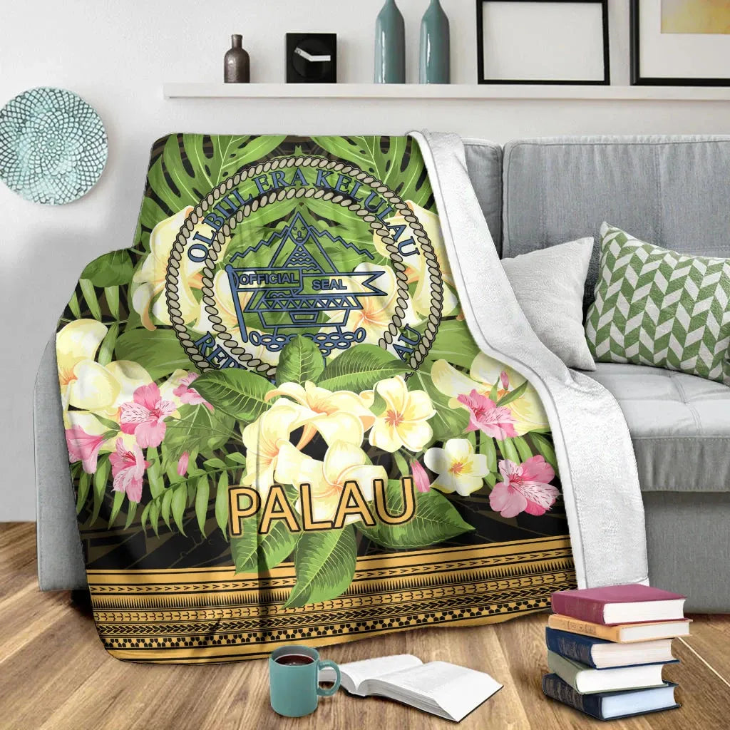 Palau Premium Blanket - Polynesian Gold Patterns Collection