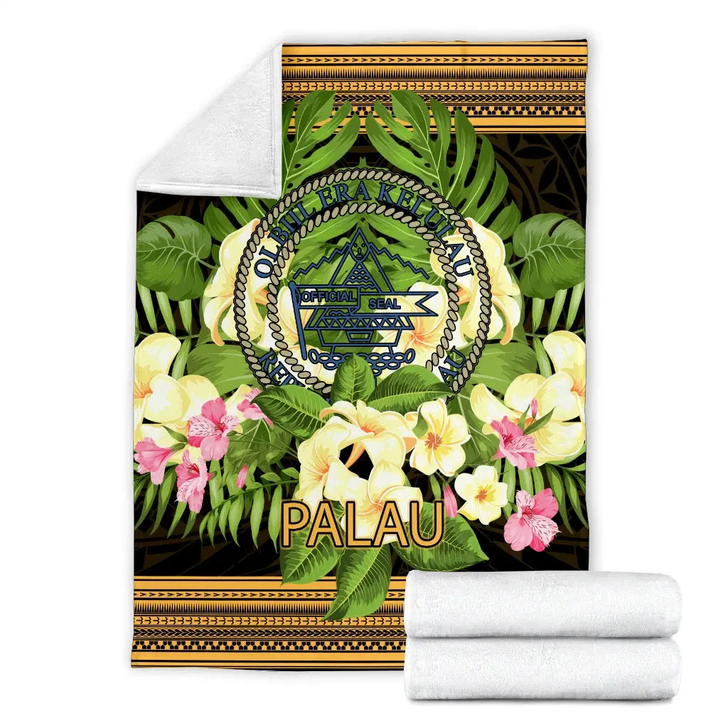 Palau Premium Blanket - Polynesian Gold Patterns Collection