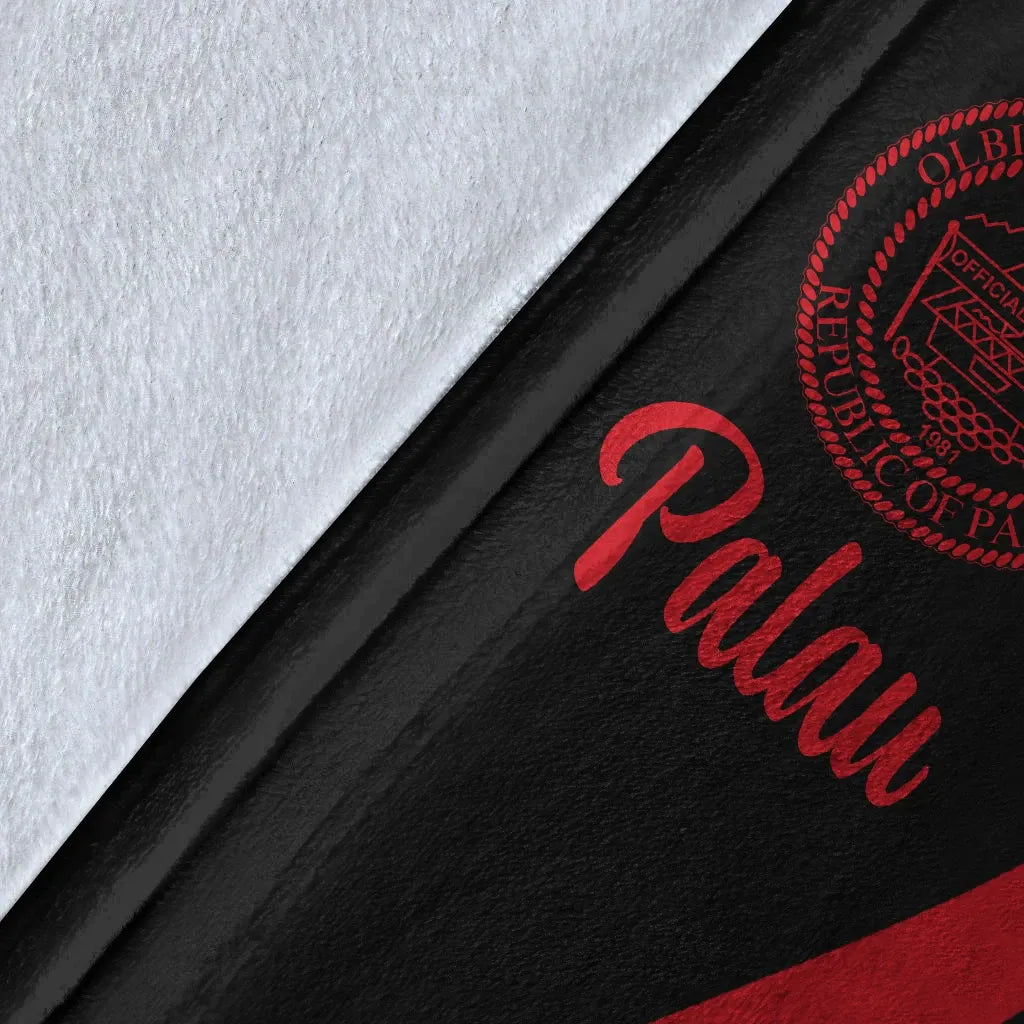 Palau Premium Blanket - Red Polynesian Tentacle Tribal Pattern Crest