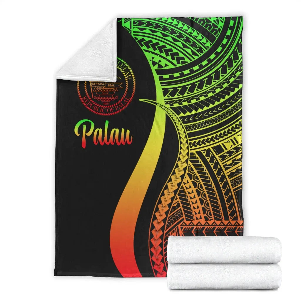 Palau Premium Blanket - Reggae Polynesian Tentacle Tribal Pattern Crest