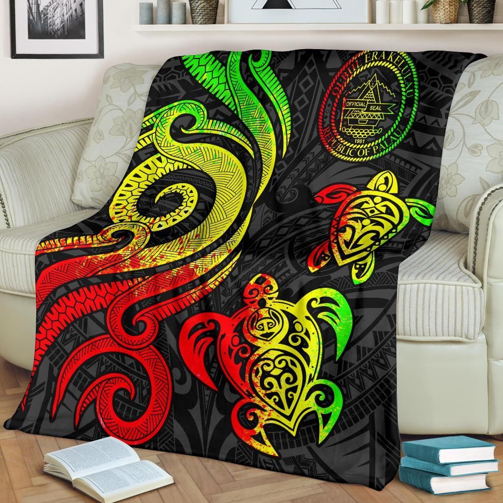 Palau Premium Blanket - Reggae Tentacle Turtle