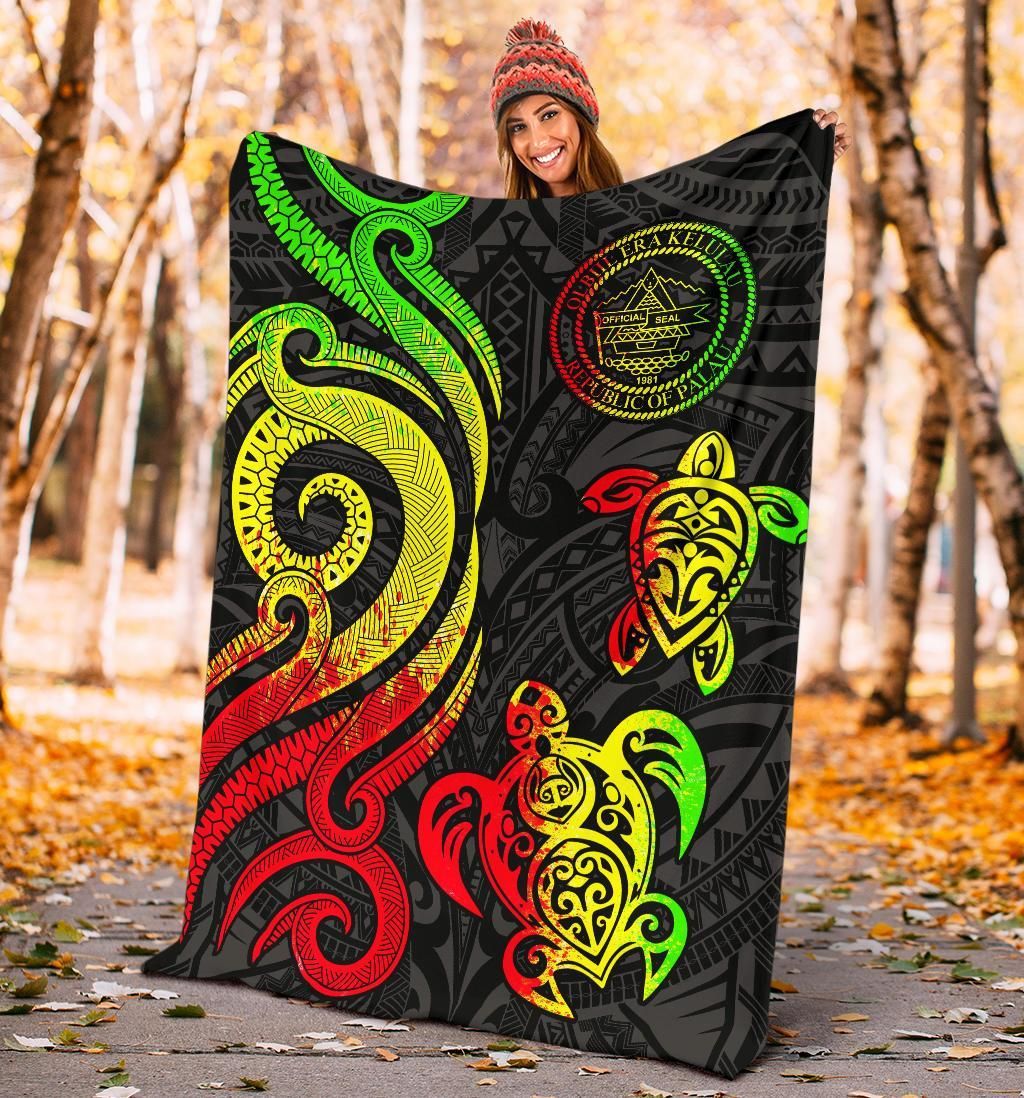 Palau Premium Blanket - Reggae Tentacle Turtle