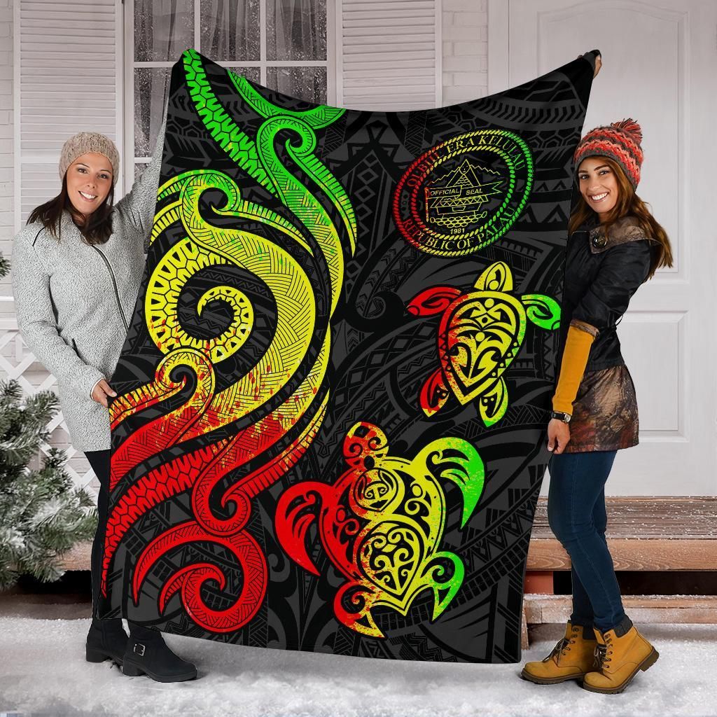 Palau Premium Blanket - Reggae Tentacle Turtle
