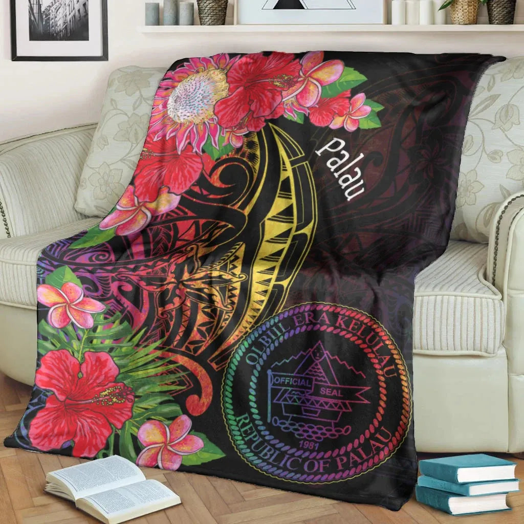Palau Premium Blanket - Tropical Hippie Style