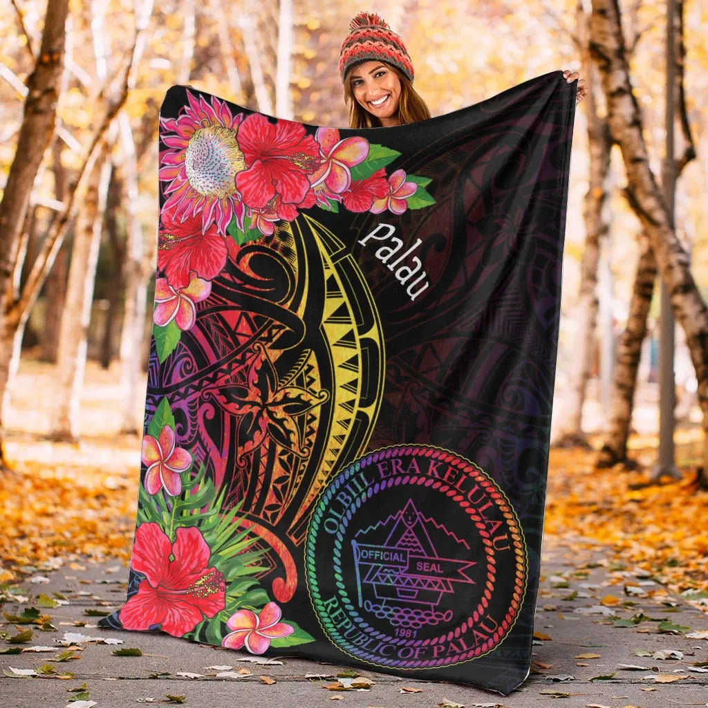 Palau Premium Blanket - Tropical Hippie Style