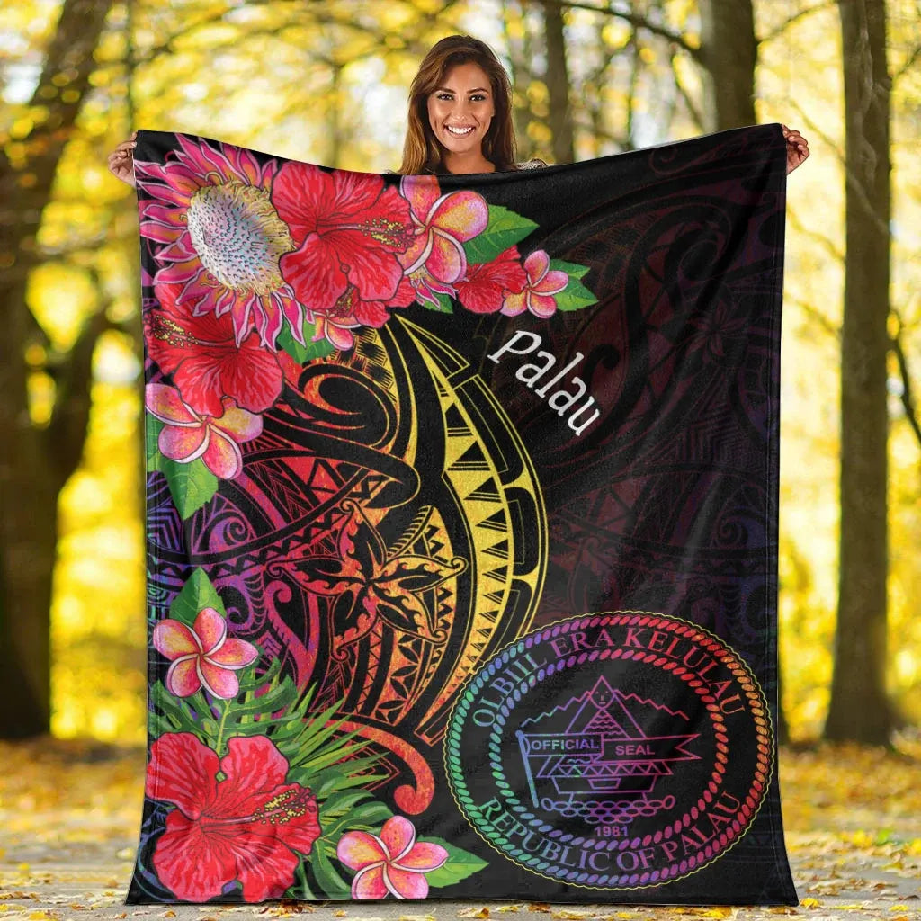 Palau Premium Blanket - Tropical Hippie Style