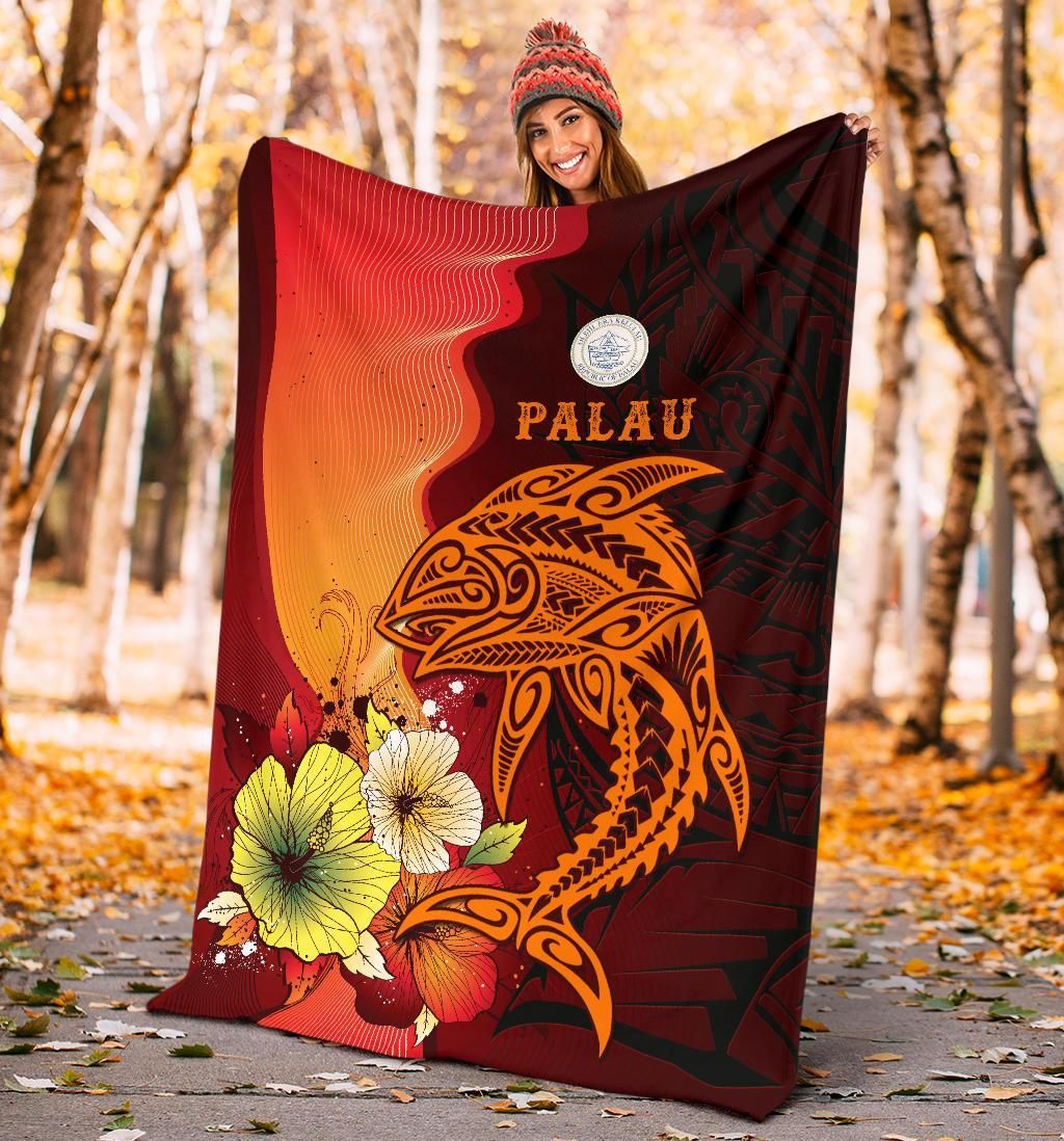 Palau Premium Blankets - Tribal Tuna Fish