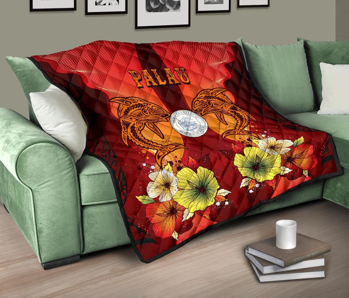 Palau Premium Quilt - Tribal Tuna Fish