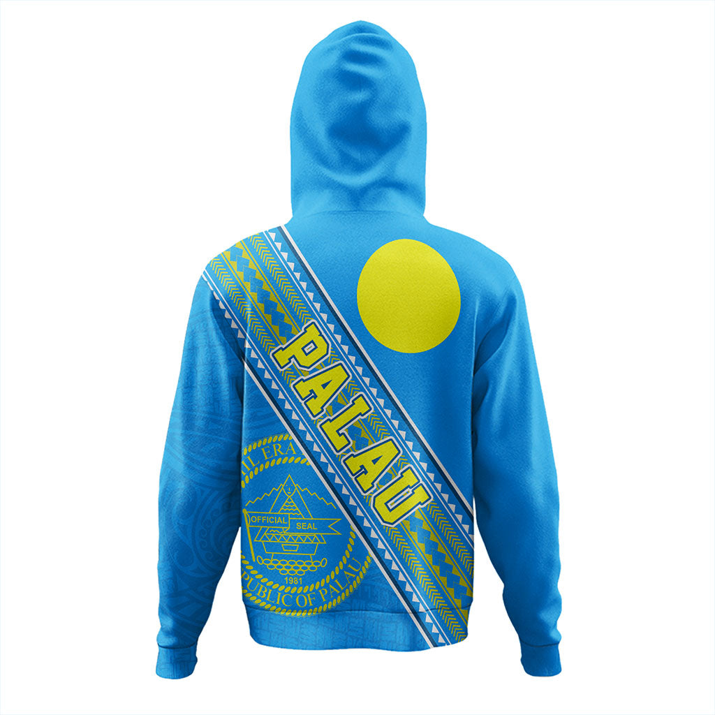 Palau Hoodie Flag And Coat Of Arms