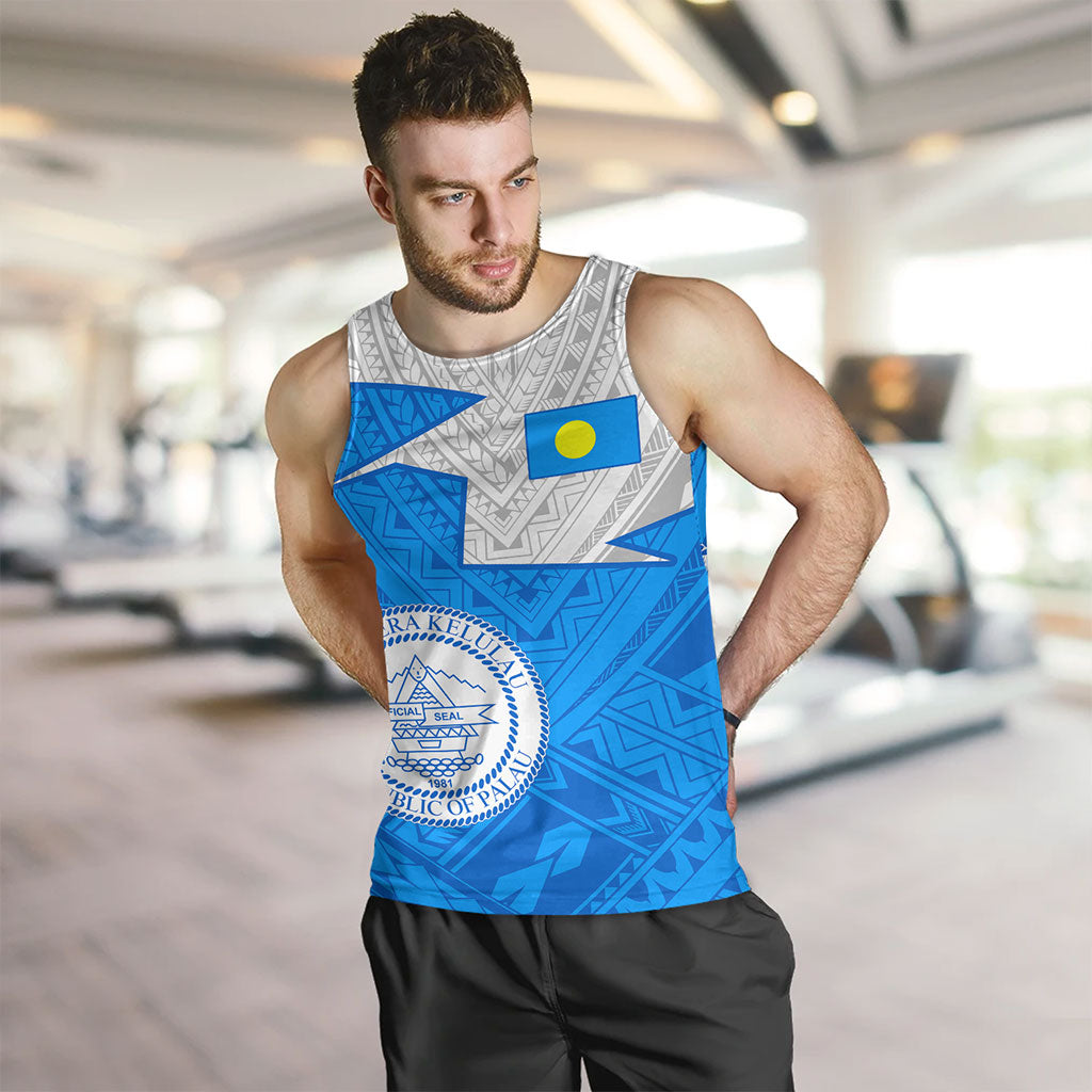 Palau Tank Top Polynesian Tattoo Flag And Coat Of Arms