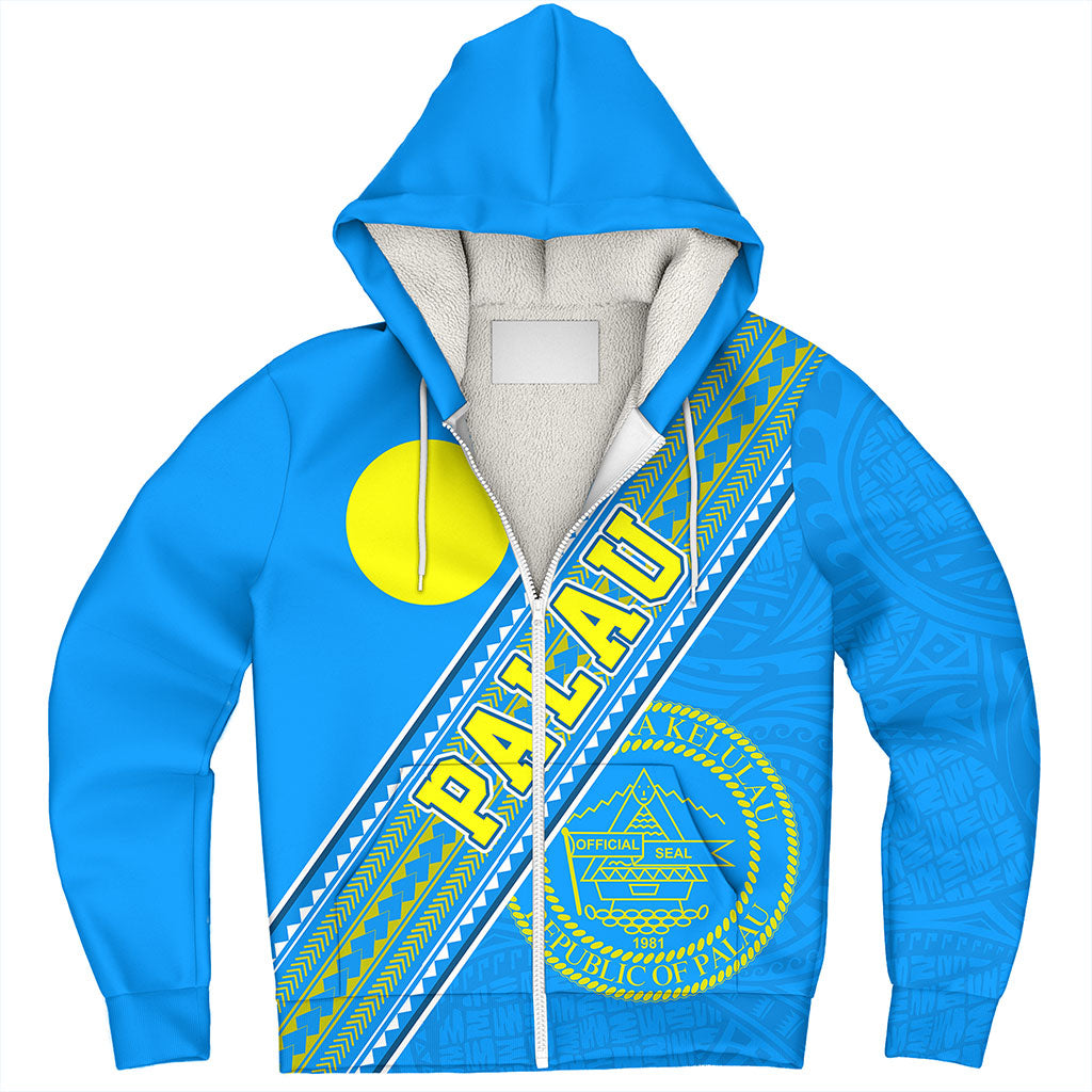 Palau Sherpa Hoodie Flag And Coat Of Arms