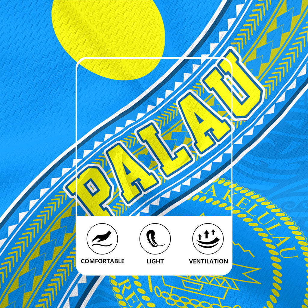 Palau Rugby Jersey Flag And Coat Of Arms