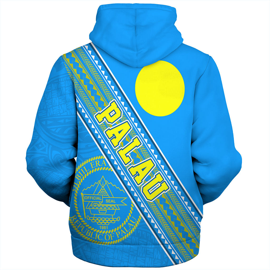 Palau Sherpa Hoodie Flag And Coat Of Arms