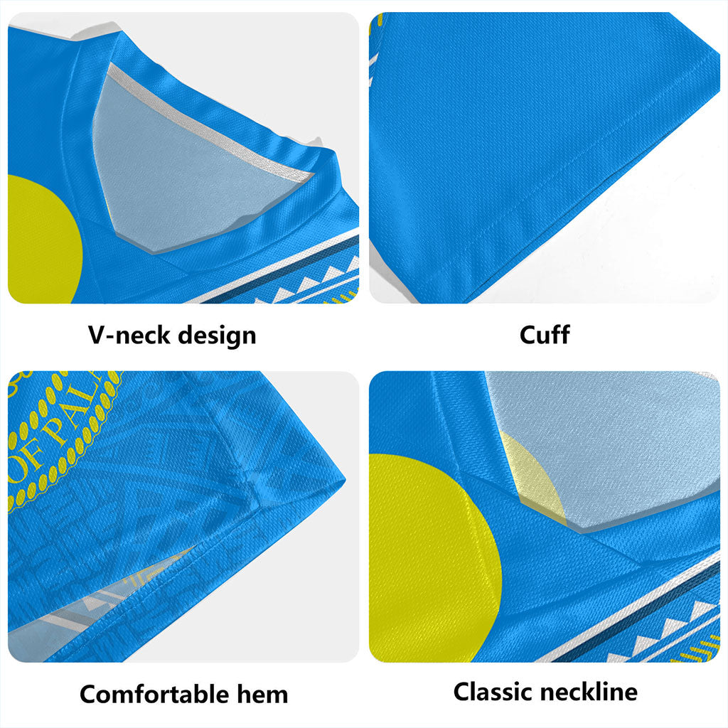 Palau Rugby Jersey Flag And Coat Of Arms