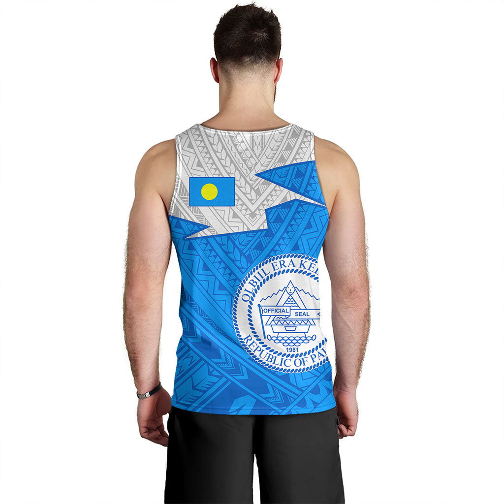 Palau Tank Top Polynesian Tattoo Flag And Coat Of Arms