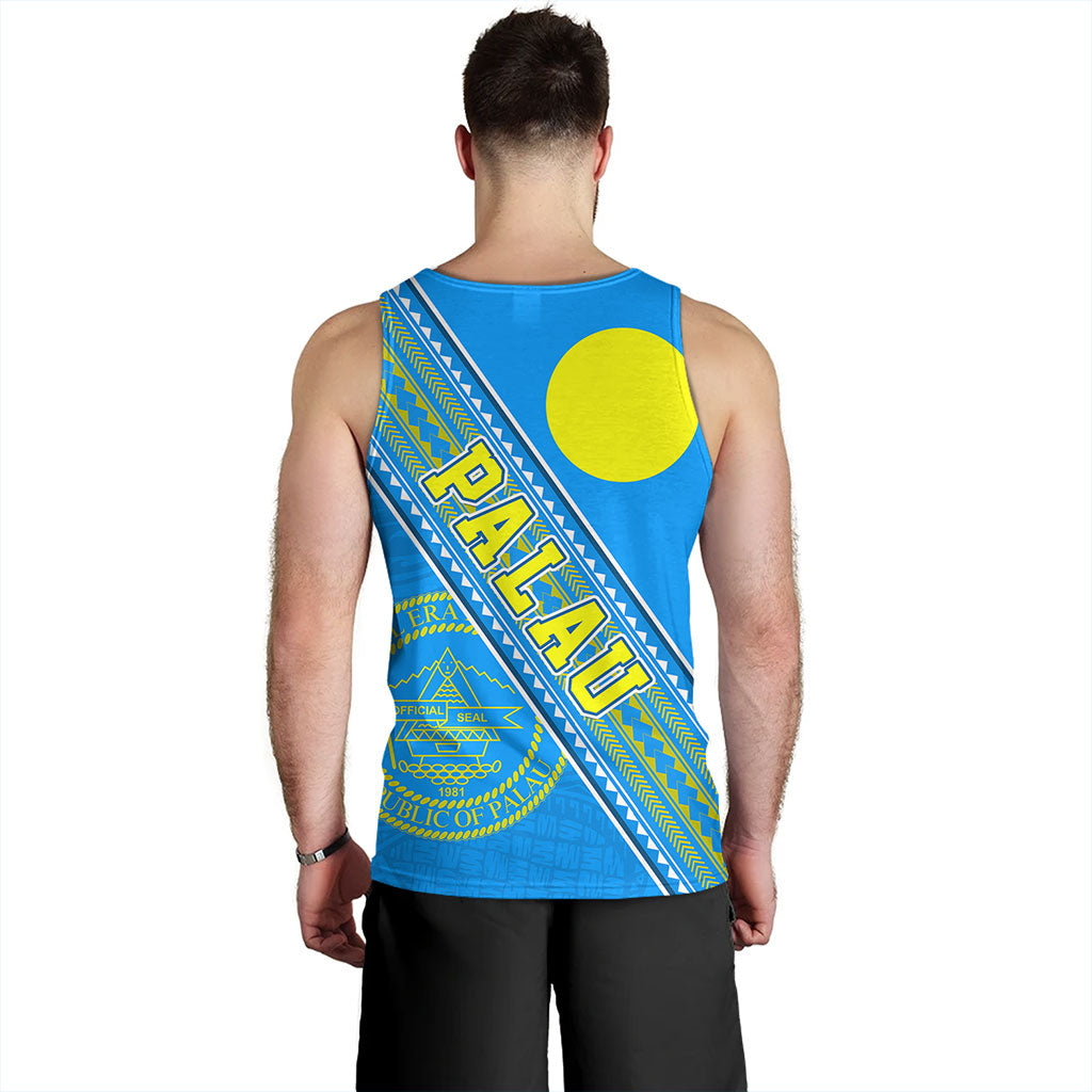 Palau Tank Top Flag And Coat Of Arms