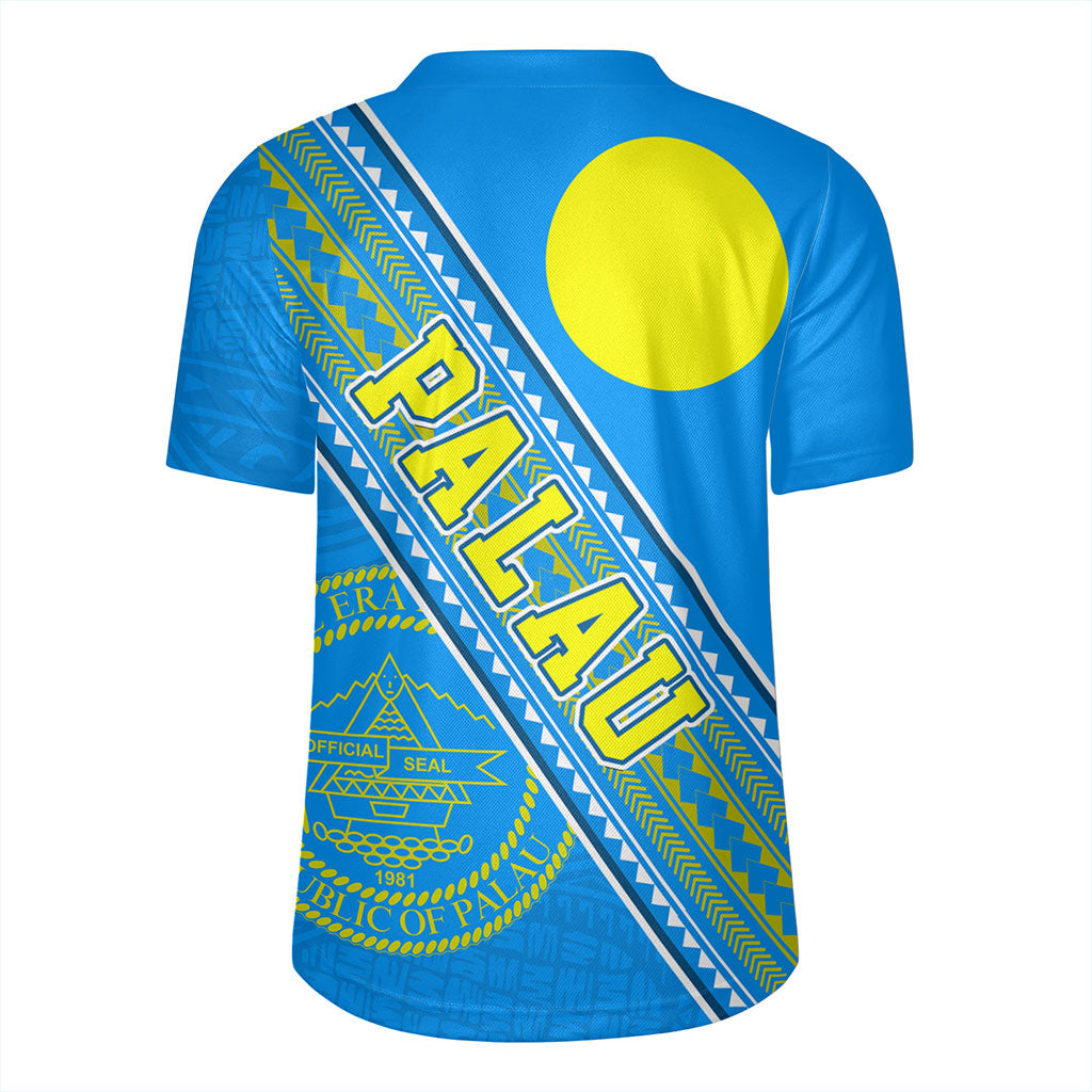 Palau Rugby Jersey Flag And Coat Of Arms