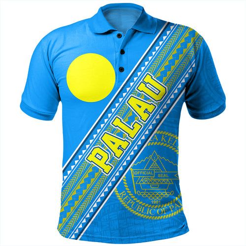 Palau Polo Shirt Flag And Coat Of Arms