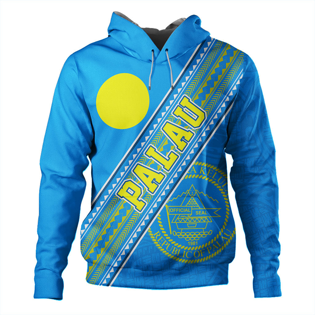 Palau Hoodie Flag And Coat Of Arms