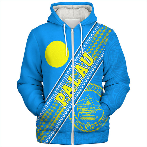 Palau Sherpa Hoodie Flag And Coat Of Arms