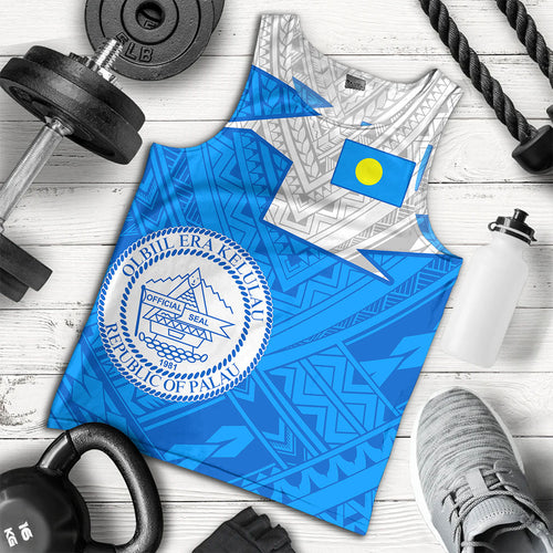 Palau Tank Top Polynesian Tattoo Flag And Coat Of Arms