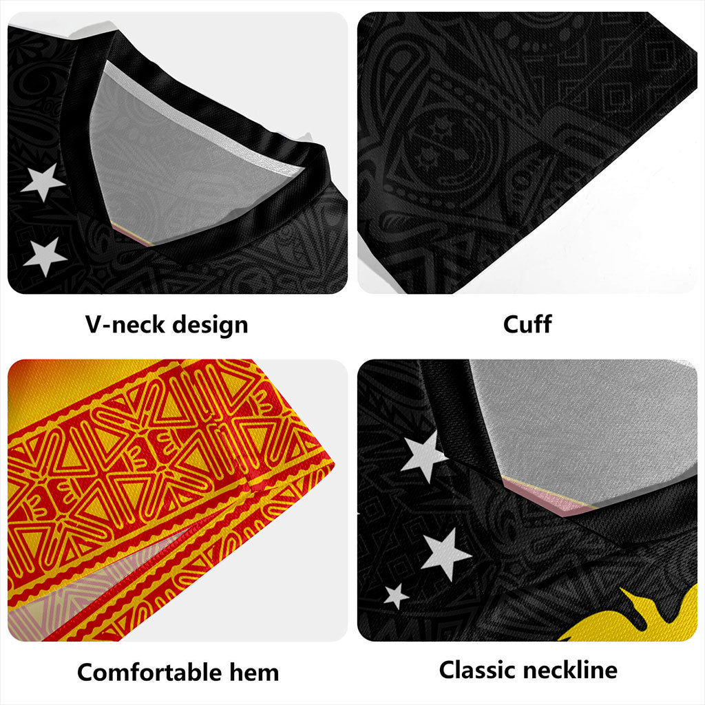 Papua New Guinea Rugby Jersey Tribal Pattern Traditional Culture