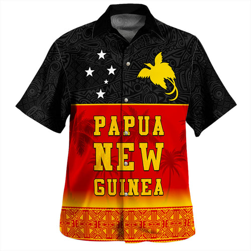 Papua New Guinea Hawaiian Shirt Flag Pattern Tapa Clothes