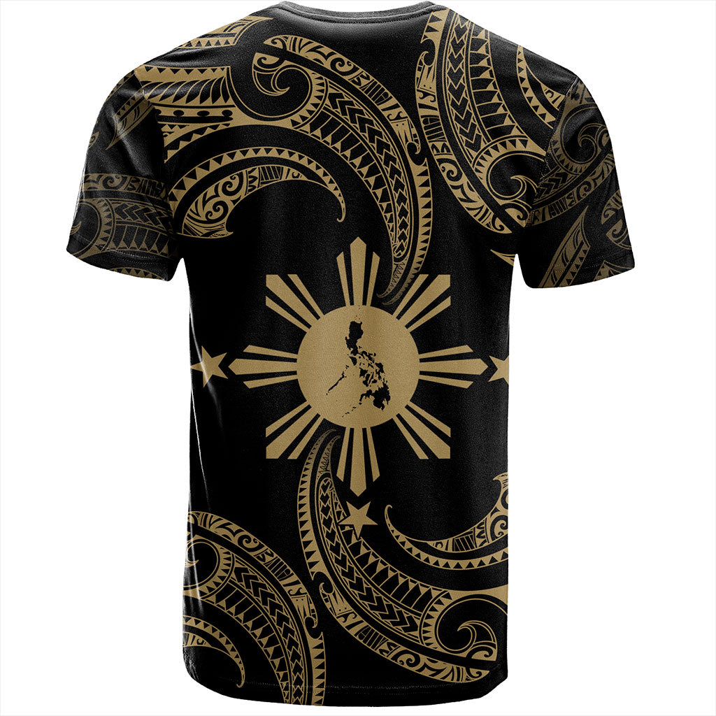 Philippines Filipinos T-Shirt Tribal Polynesian Wave Tattoo