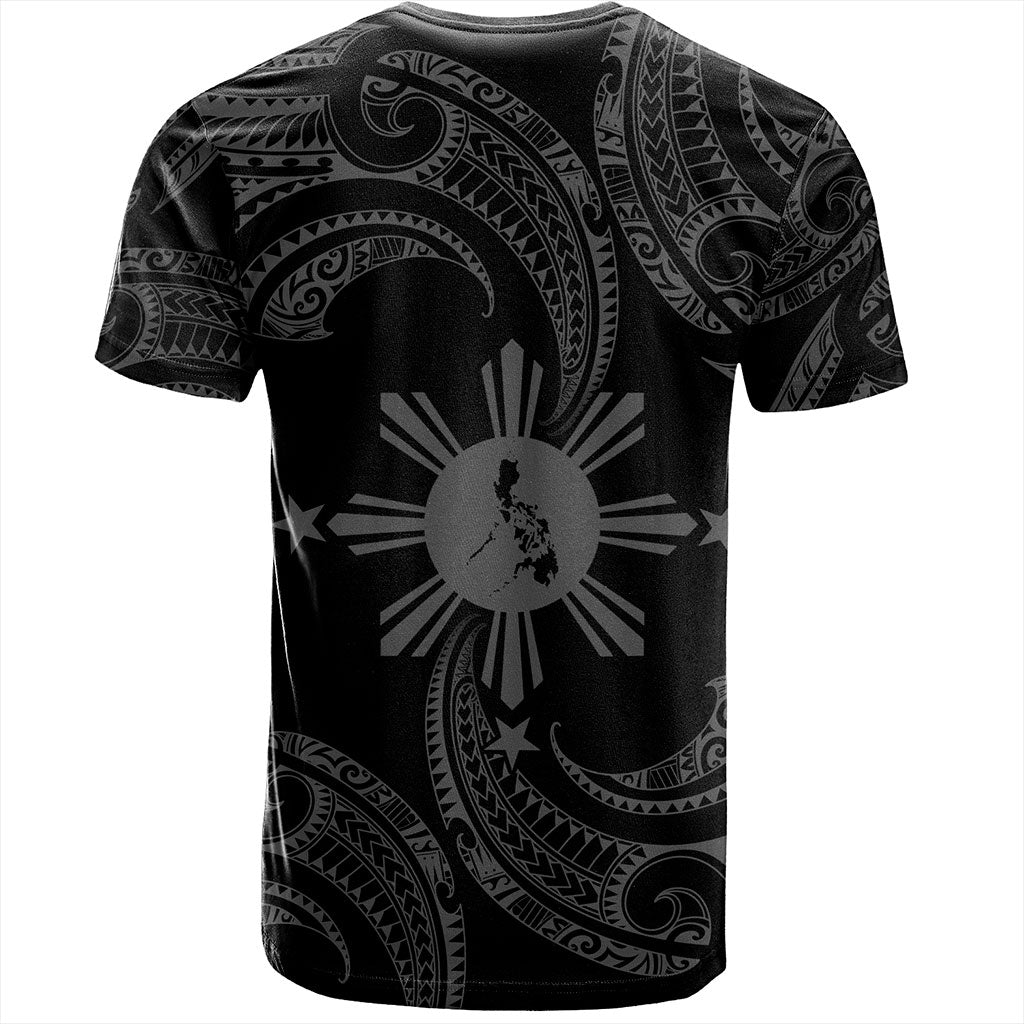 Philippines Filipinos T-Shirt Tribal Polynesian Wave Tattoo