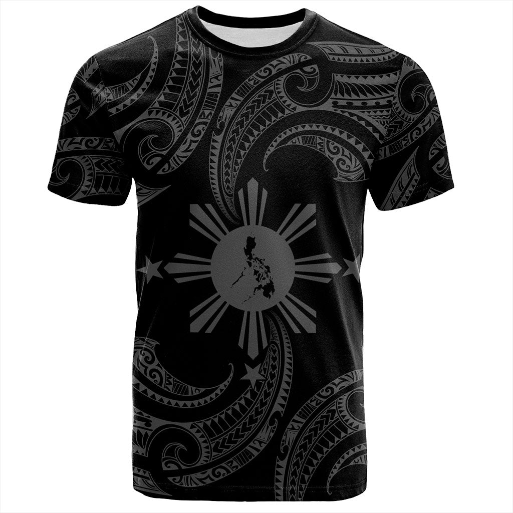 Philippines Filipinos T-Shirt Tribal Polynesian Wave Tattoo