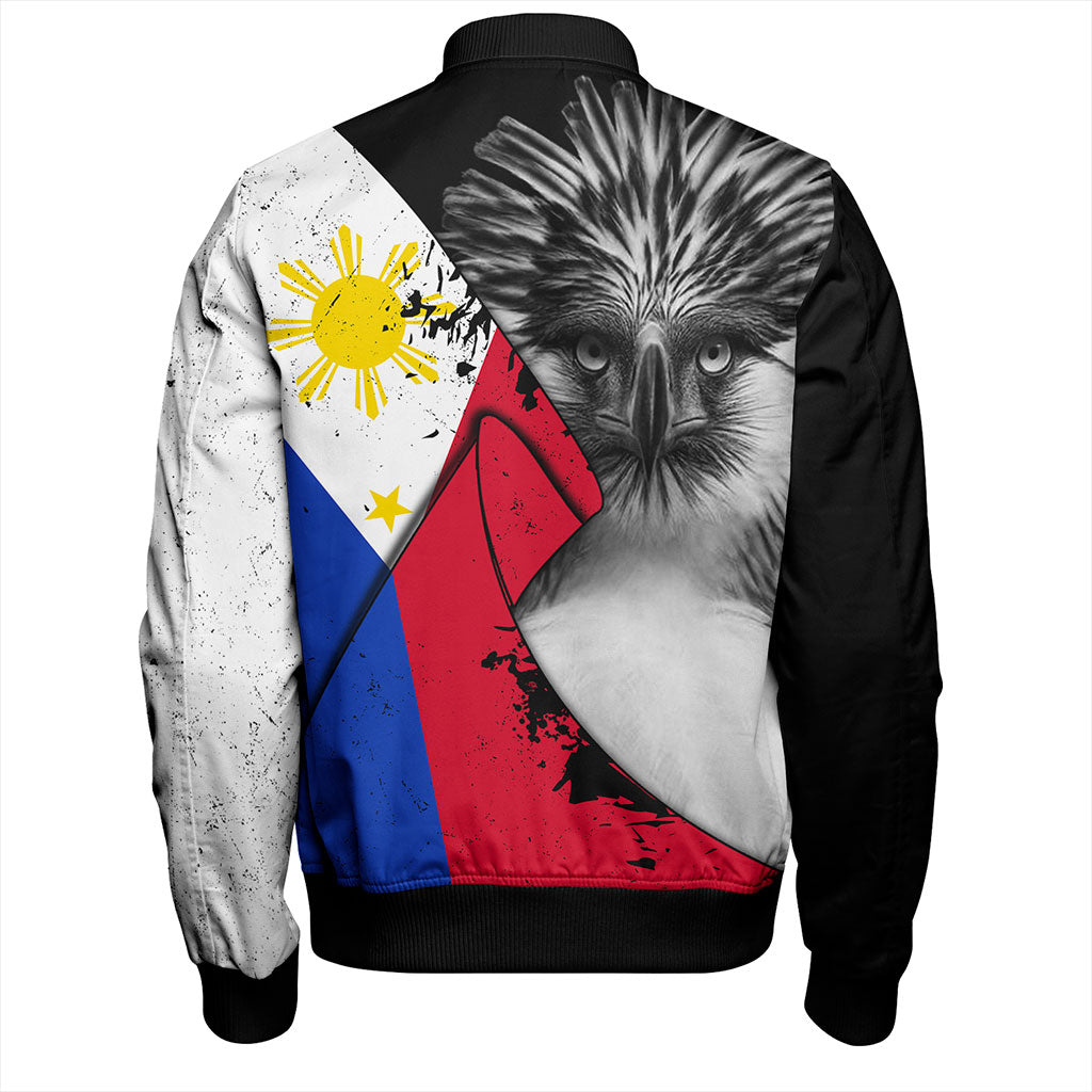 Philippines Filipinos Bomber Jacket Flag Shoul Style