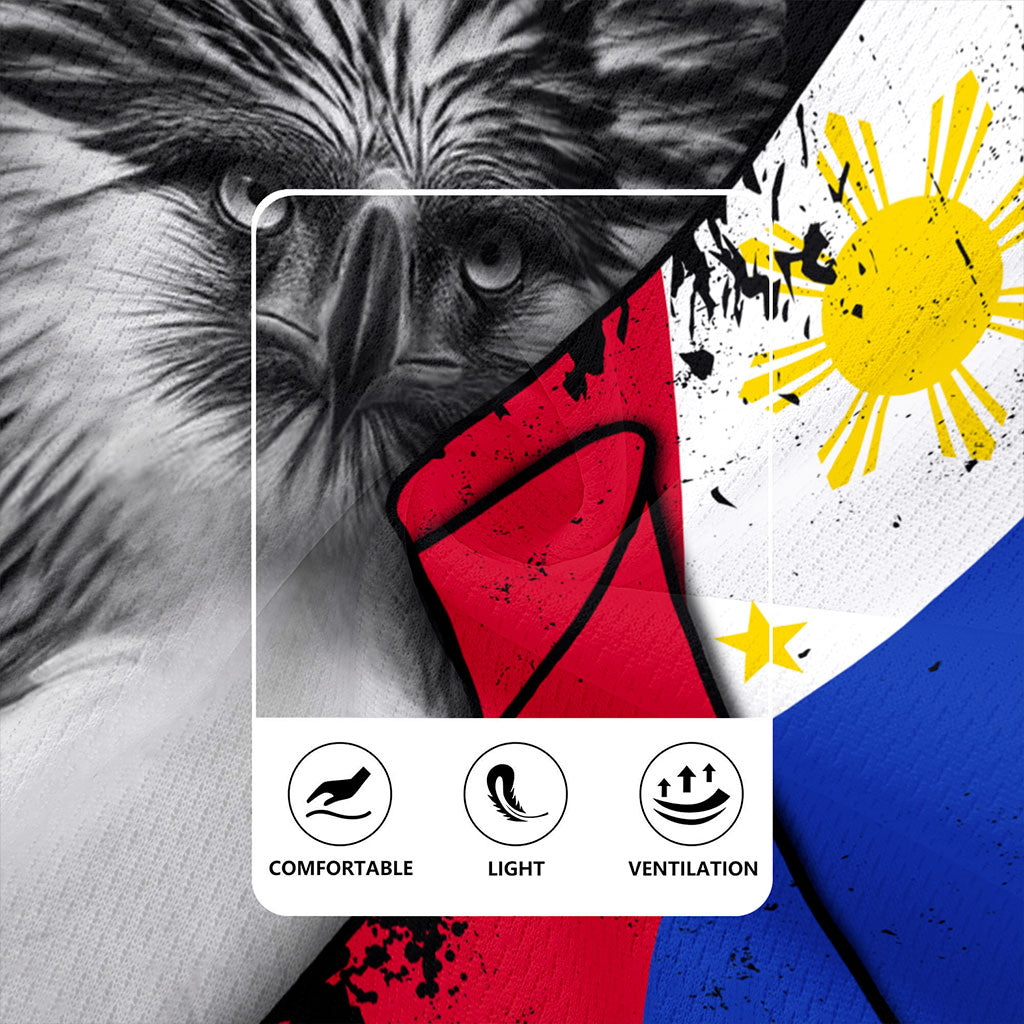 Philippines Filipinos Rugby Jersey Flag Shoul Style