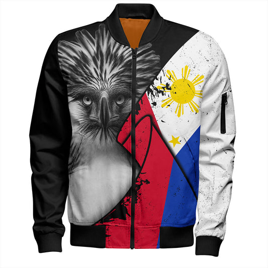 Philippines Filipinos Bomber Jacket Flag Shoul Style