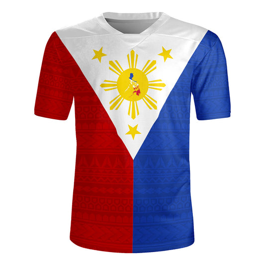 Philippines Filipinos Rugby Jersey Polynesia Tribal Flag