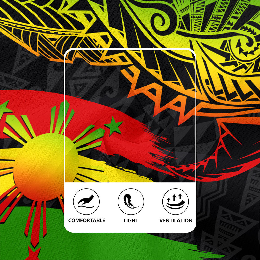 Philippines Filipinos Rugby Jersey Tribal Polynesian Grunge Reggae