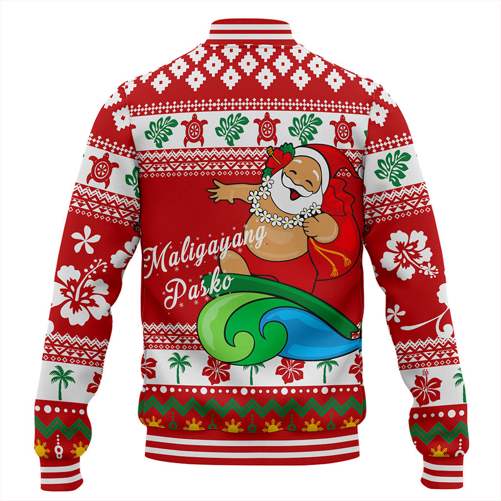 Philippines Filipinos Baseball Jacket Santa Claus Ho Ho Ho Christmas