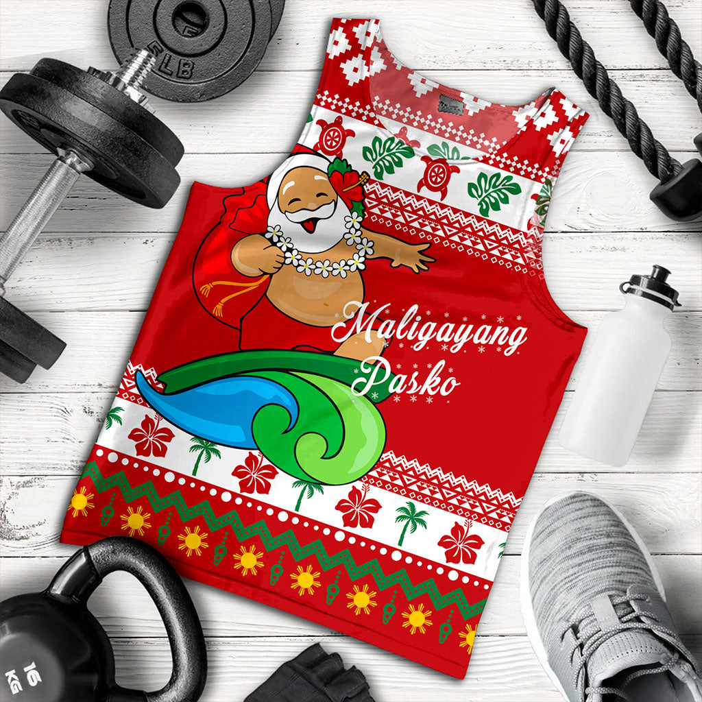 Philippines Filipinos Tank Top Santa Claus Ho Ho Ho Christmas